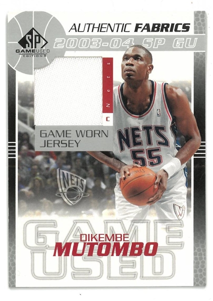 Dikembe Mutombo 2003/04 Upper Deck SP Game Used