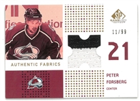 Peter Forsberg 2002/03 Upper Deck SP Game Used