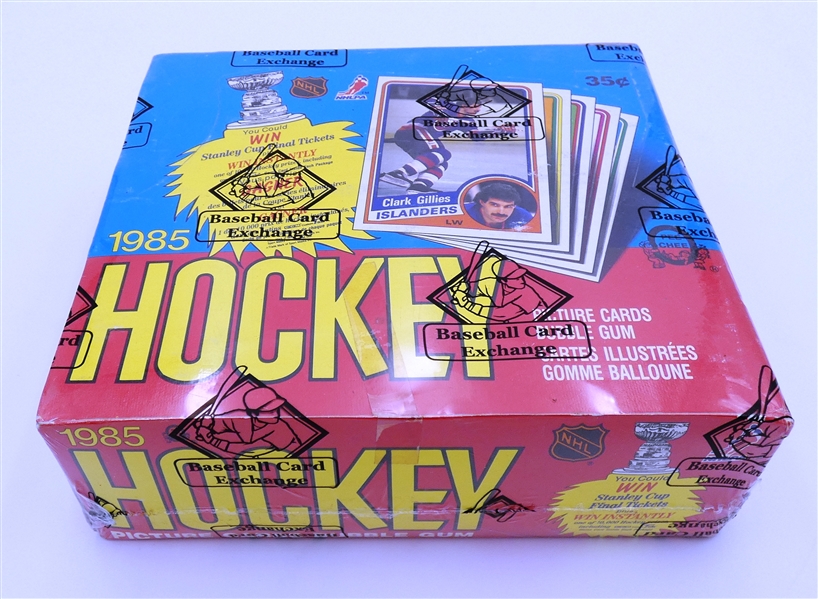 1984/85 O-Pee-Chee Hockey Wax Box BBCE