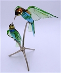 Swarovski Crystal Bee-Eaters Peridot Paradise Birds