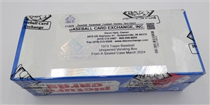 1979 Topps Baseball Vending Box (BBCE) From a Sealed Case