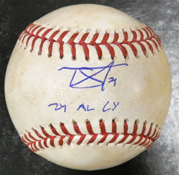 Tarik Skubal Pitched ALDS Used Baseball Signed & Inscribed