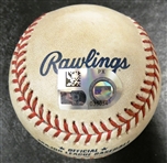 Tarik Skubal Pitched ALDS Used Baseball Signed & Inscribed