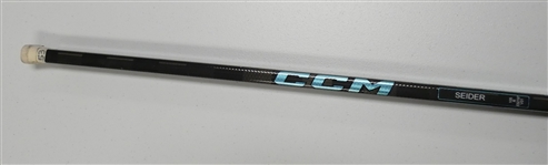 Moritz Seider Game Used CCM Stick