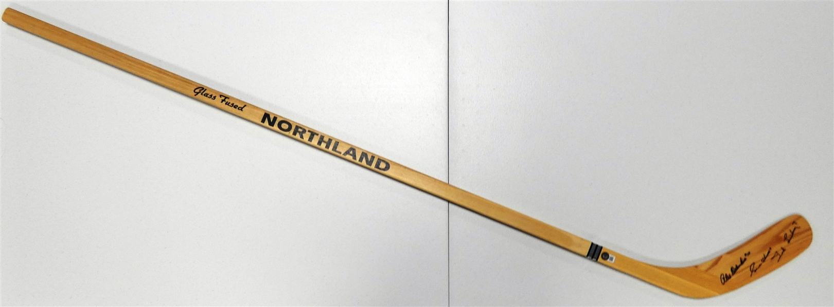 Production Line II (Howe Lindsay Delvecchio) Autographed Northland Stick