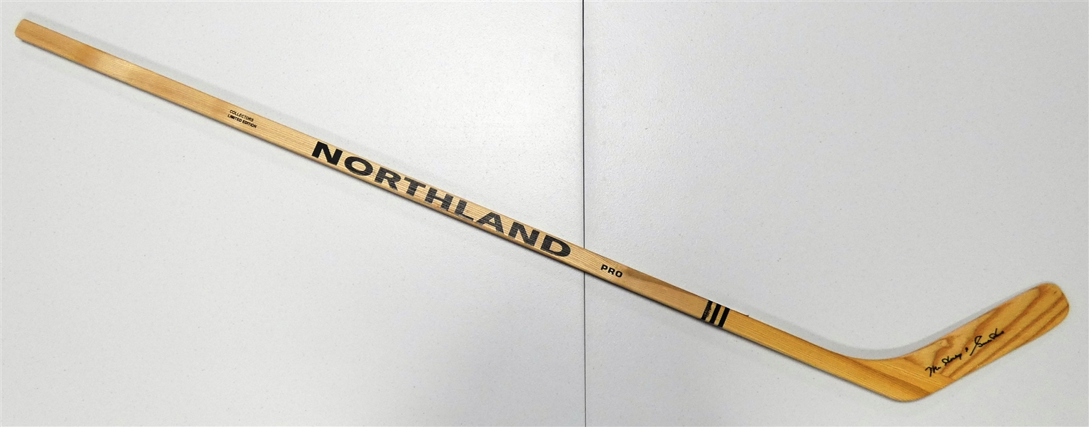 Gordie Howe Autographed Northland Stick w/ Mr. Hockey