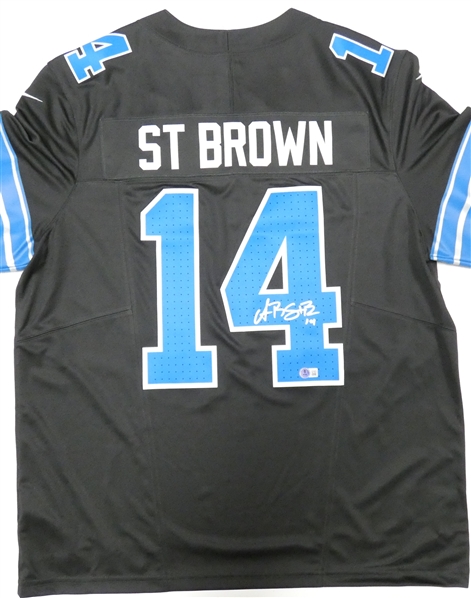 Amon-Ra St. Brown Autographed Lions Nike Vapor Limited Jersey