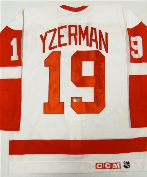 Steve Yzerman Autographed 2000 CCM Authentic Red Wings Jersey