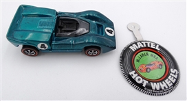 1968 Mattel Hot Wheels McLaren M6A with Badge