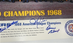 1968 Detroit Tigers Team Signed Poster (27 autos)