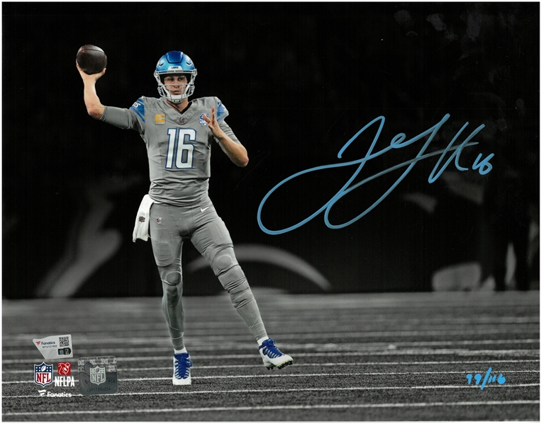 Jared Goff Autographed L/E 11x14 #99/116