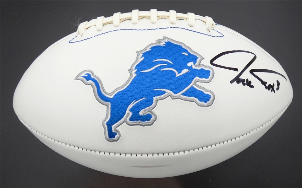 Jack Fox Autographed Lions Football