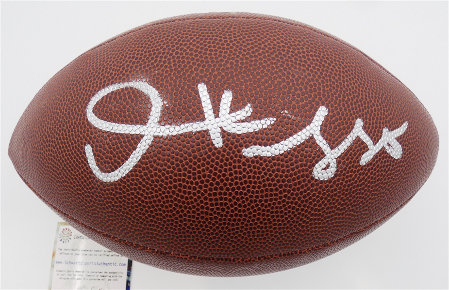 Derrick Mason Autographed Football