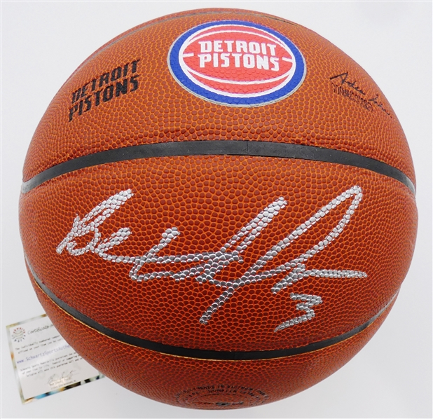 Ben Wallace Autographed Pistons Basketball
