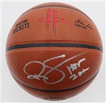 Ralph Sampson Autographed Rockets Basketball w/ HOF