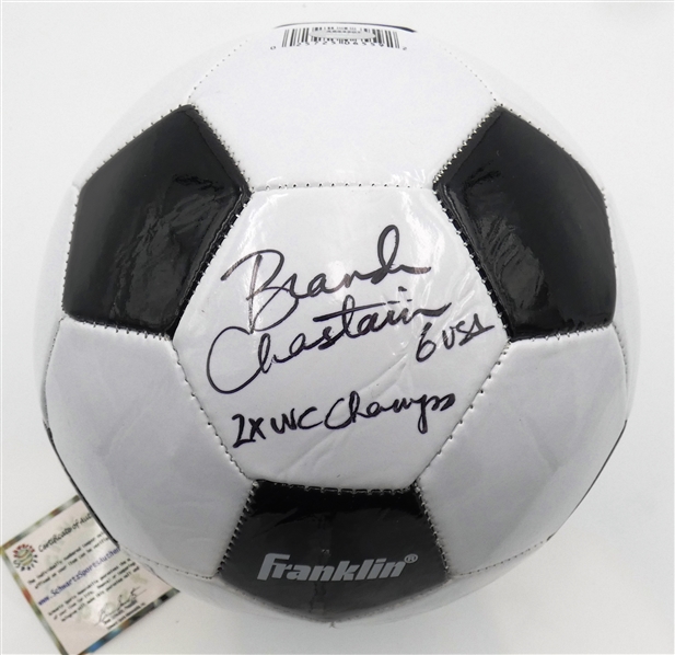 Brandi Chastain Autographed Soccer Ball