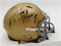 Rudy Ruettiger Autographed Notre Dame Mini Helmet