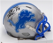 DJ Reader Autographed Lions Mini Helmet