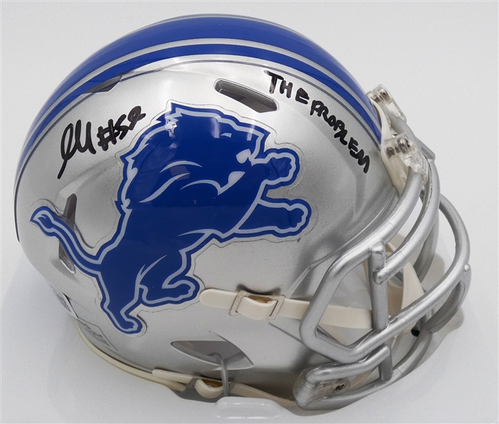 James Houston Autographed Lions Mini Helmet