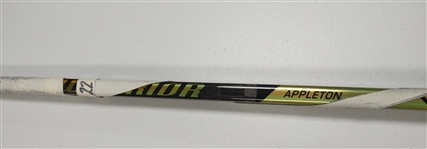 Mason Appleton Game Used Warrior Stick