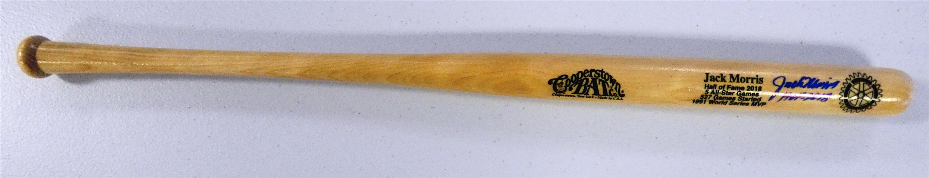 Jack Morris Autographed Mini Bat