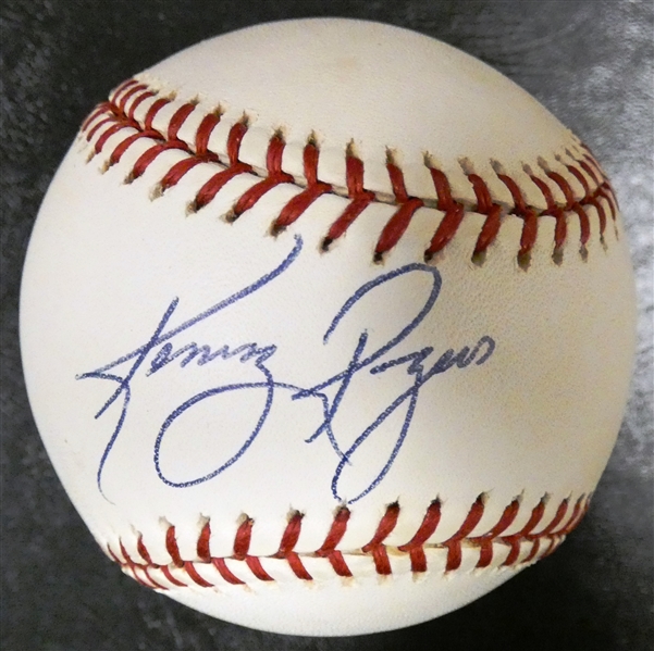 Kenny Rogers Autographed Baseball