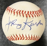 Johnny Kucks Autographed Baseball