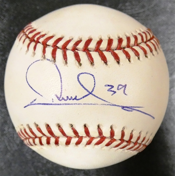 Ramon Santiago Autographed Baseball