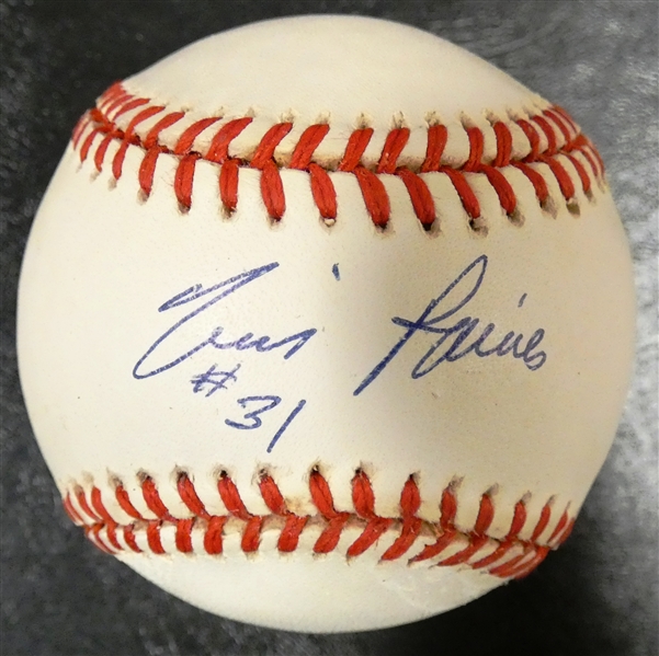 Tim Raines Autographed Baseball