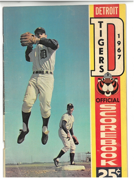 Detroit Tigers 1967 Scorebook