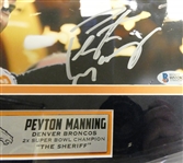 Peyton Manning Autographed Framed 8x10