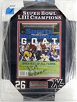 Sony Michel Autographed Framed Sports Illustrated