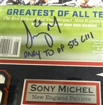 Sony Michel Autographed Framed Sports Illustrated