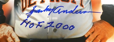 Sparky Anderson Autographed Framed 8x10