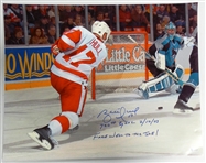 Brett Hull Autographed 700th Goal 16x20