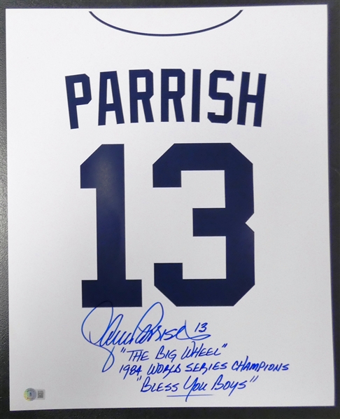 Lance Parrish Autographed Multi Inscribed 16x20