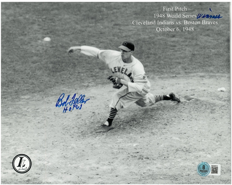 Bob Feller Autographed 8x10