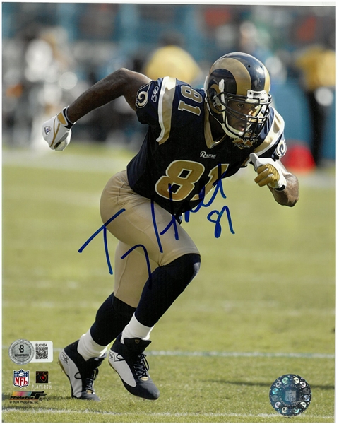 Torry Holt Autographed 8x10