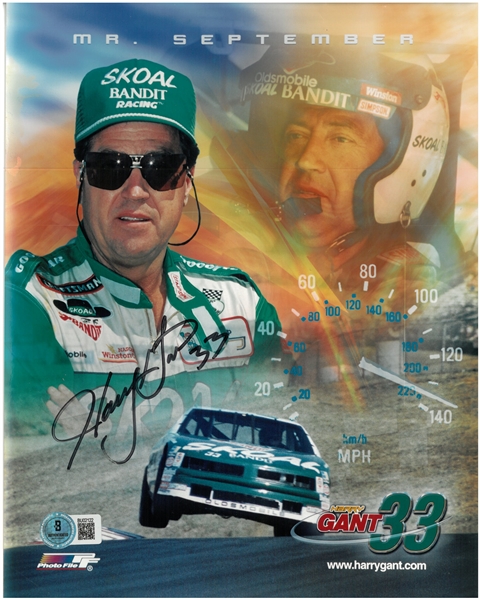 Harry Gant Autographed 8x10