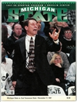 Tom Izzo Autographed MSU Program