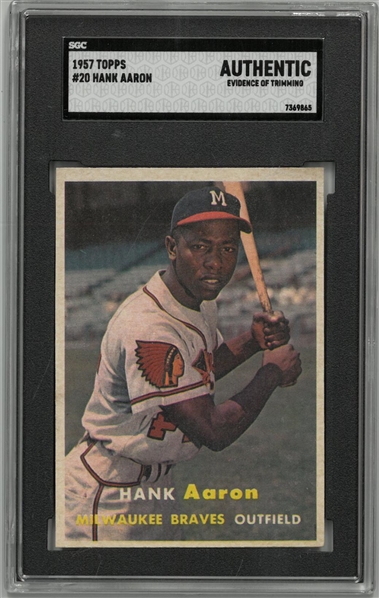 Hank Aaron 1957 Topps
