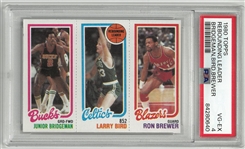 Larry Bird 1980 Topps Rookie Card PSA 4 Rebounding Leader