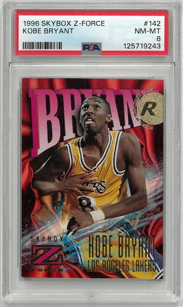 Kobe Bryant 1996 Skybox Z-Force PSA 8 Near Mint-Mint Rookie Card
