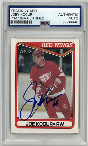 Joe Kocur Autographed 1990/91 O-Pee-Chee