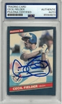 Cecil Fielder Autographed 1986 Donruss Rookie Card
