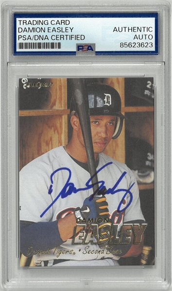 Damion Easley Autographed 1997 Fleer
