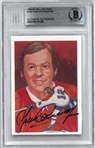 Yvan Cournoyer Autographed 1985-87 Hall of Fame