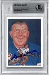 Gump Worsley Autographed 1985-87 Hall of Fame