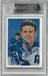 Allan Stanley Autographed 1985-87 Hall of Fame