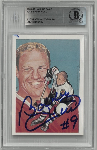Bobby Hull Autographed 1985-87 Hall of Fame